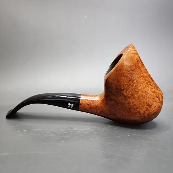 Gigi SM Unique Smooth Freehand Estate Briar Pipe Unsmoked, 9mm - Image 4