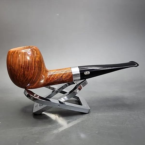 Chacom Golden Grain 168 Smooth Straight Apple Estate Briar Pipe, Unsmoked - Image 4