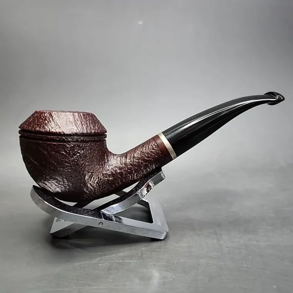 Vauen 5202 Sandblasted Bent Rhodesian Estate Briar Pipe, Unsmoked, 9mm - Image 4