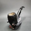 Pioneer Rusticated Bent Billiard Estate Block Meerschaum Pipe, American Estates - Image 4