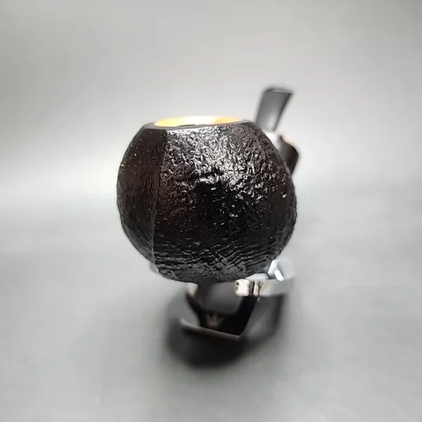 J Mouton Sandblasted Fish Handmade Briar Pipe, New - Image 4
