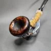 J Mouton Sandblasted Samurai Dublin Handmade Briar Pipe, New - Image 4
