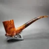 Dave Neeb Magnum Smooth Bent Dublin Handmade Briar Pipe, New - Image 4