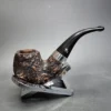 Peterson Short 230 Rusticated Bent Brandy Estate Briar Pipe, Irish Estates - Image 4