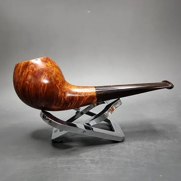 Dave Neeb Smooth Devil Anse Handmade Briar Pipe, New - Image 4