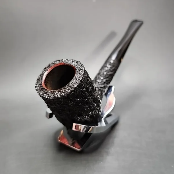 Darnell Old Briar 572 Rusticated Straight Billiard Estate Briar Pipe, Unsmoked - Image 4