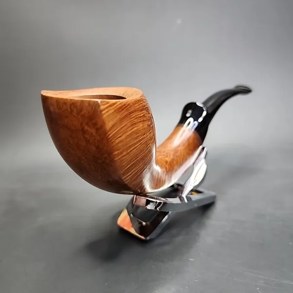 Quinton Wells Smooth Cobra Handmade Estate Briar Pipe, Unsmoked - Image 4