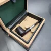 2001 Dunhill Christmas Sandblasted Silver Spigot Billiard Estate Briar Pipe, Unsmoked - Image 4