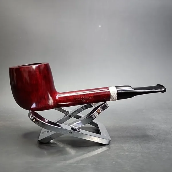 Jacobean REO by Les Wood Smooth Lovat Estate Briar Pipe, Unsmoked - Image 4