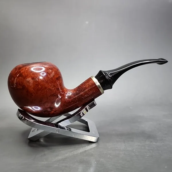 Vauen 3313 Smooth Bent Apply Estate Briar Pipe, Unsmoked, 9mm - Image 4