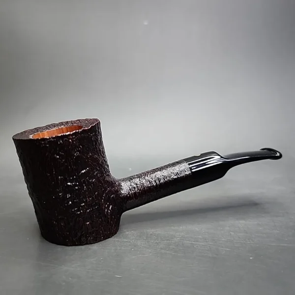 Savinelli Punto Oro Gold 311 KS Sandblasted Poker Estate Briar Pipe, Unsmoked, 9mm - Image 4