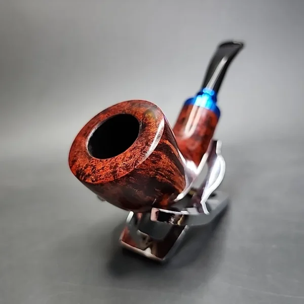 Nording Hold Em Queen Smooth Spigot Horn Estate Briar Pipe, Danish Estates - Image 4