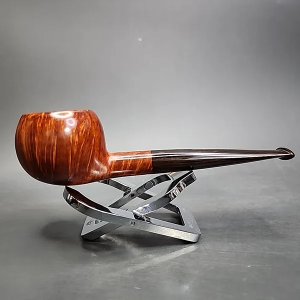 Dave Neeb Smooth Squat Prince Handmade Briar Pipe, New - Image 4