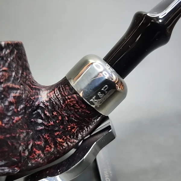 Peterson System Standard 307 Sandblasted Bent Billiard Estate Briar Pipe, Irish Estates - Image 4