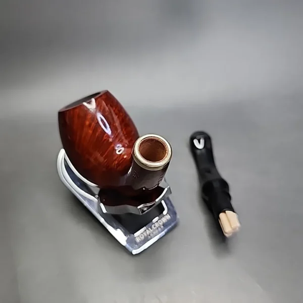 Vauen 6873 Smooth Bent Egg Estate Briar Pipe, Unsmoked, 9mm - Image 4