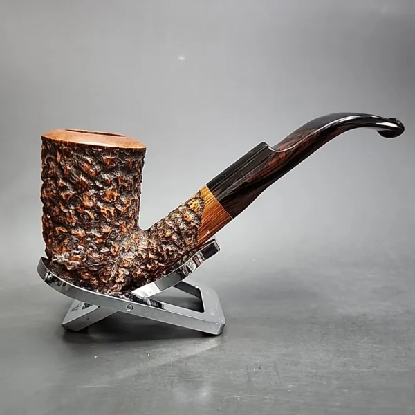 Randy Wiley for PCI 1986, Sea Reef Bent Stack Estate Briar Pipe, Unsmoked - Image 4