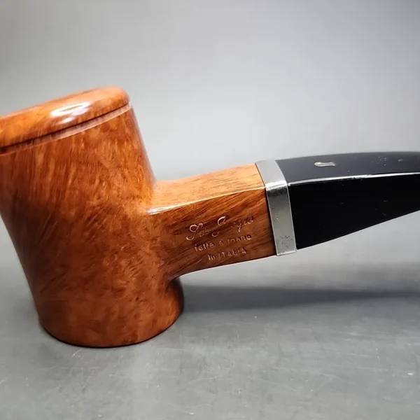 Ser Jacopo L2 Smooth Poker Estate Briar Pipe, Unsmoked - Image 5