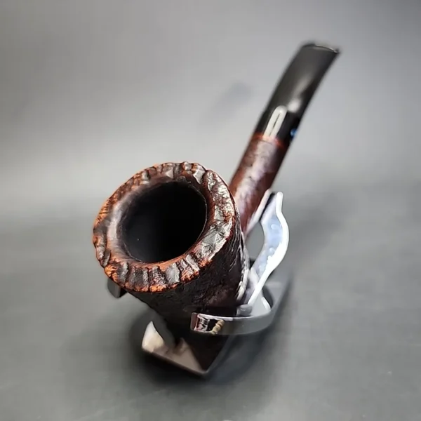 Sasieni 4 Dot Ruff Root Dark Sandblasted Dublin Estate Briar Pipe, French Estates - Image 5