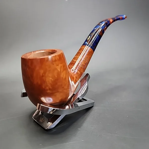 Savinelli Fantasia 606 KS Smooth Bent Billiard Briar Pipe, 6mm, New - Image 5