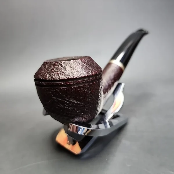 Vauen 5202 Sandblasted Bent Rhodesian Estate Briar Pipe, Unsmoked, 9mm - Image 5