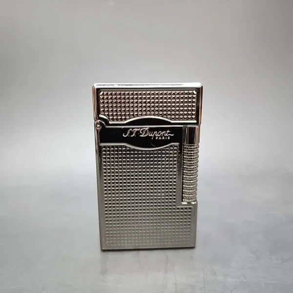 ST Dupont L2 Black Laquer Palladium Lighter, Used - Image 5