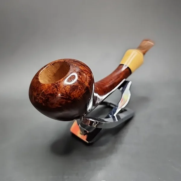 Joao Madail Scorpius Pipes Rhodesian Horn Handmade Briar Pipe, Unsmoked - Image 5