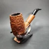 Ascorti Business Rusticated Stack Estate Briar Pipe, Italian Estates - Image 5