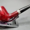 Jacobean REO by Les Wood Smooth Billiard Estate Briar Pipe, Unsmoked - Image 5