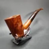 Dave Neeb Magnum Smooth Bent Dublin Handmade Briar Pipe, New - Image 5