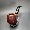 Mastro de Paja Rusticated Bent Apple Estate Briar Pipe, 9mm, Italian Estates - Image 5
