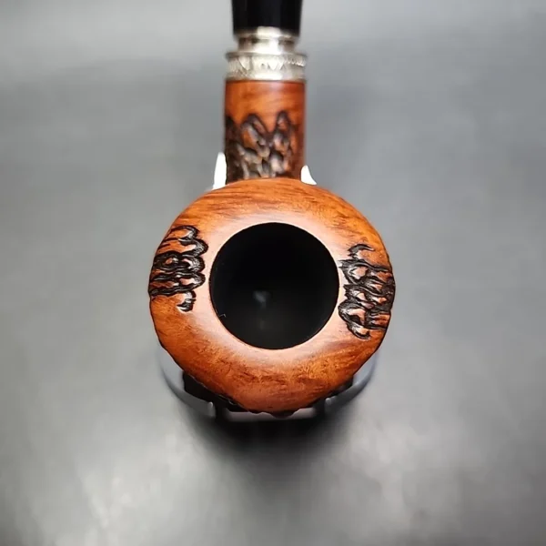 Vauen Designed by Barontini Bent Pot Estate Briar Pipe, Unsmoked, 9mm - Image 5