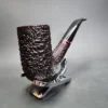 Becker for PCI 1986, Partially Rusticated Bent Stack Estate Briar Pipe, Unsmoked - Image 5