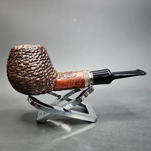 Vauen Designed by Rusticated Barontini Brandy Estate Briar Pipe, Unsmoked, 9mm - Image 5