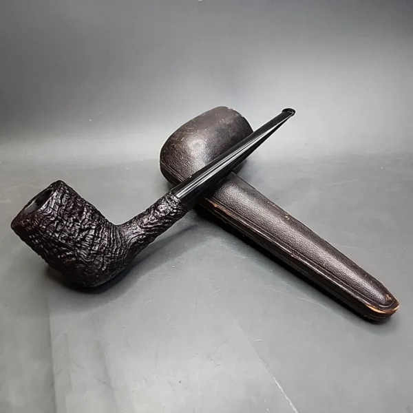1925 Cased Dunhill's Shell Briar Magnum Billiard Estate Briar Pipe, English Estates - Image 5