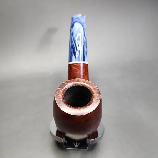 Savinelli Oceano 616 KS Smooth Bent Billiard Estate Briar Pipe, 6mm - Image 5