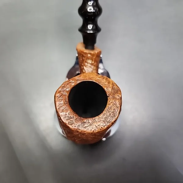 Ben Wade Danish Pride Partially Sandblasted Freehand Estate Briar Pipe, Danish Estates - Image 5
