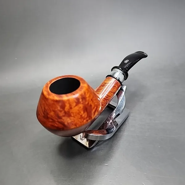 Design Berlin Strassbourg Smooth Bent Rhodesian Estate Briar Pipe Unsmoked, 9mm - Image 6