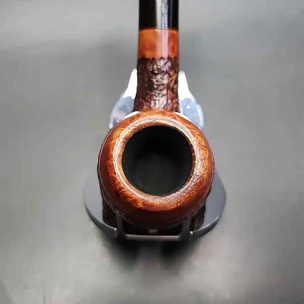 Savinelli Saturnia 626 Partially Rusticated Estate Briar Pipe, 6mm, Italian Estates - Image 6