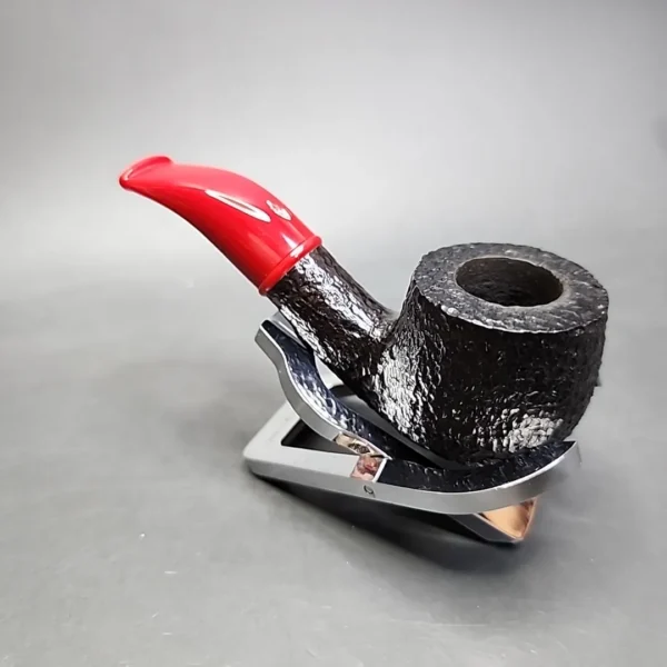 Savinelli Mini 601 Rusticated Bent Pot Estate Briar Pipe, 6mm - Image 6