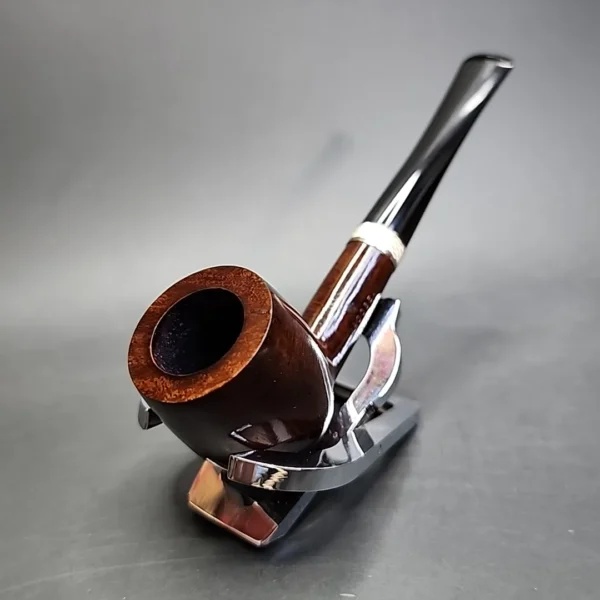 Jacobean Original by Les Wood Smooth Straight Billiard Estate Briar Pipe, Unsmoked - Image 7