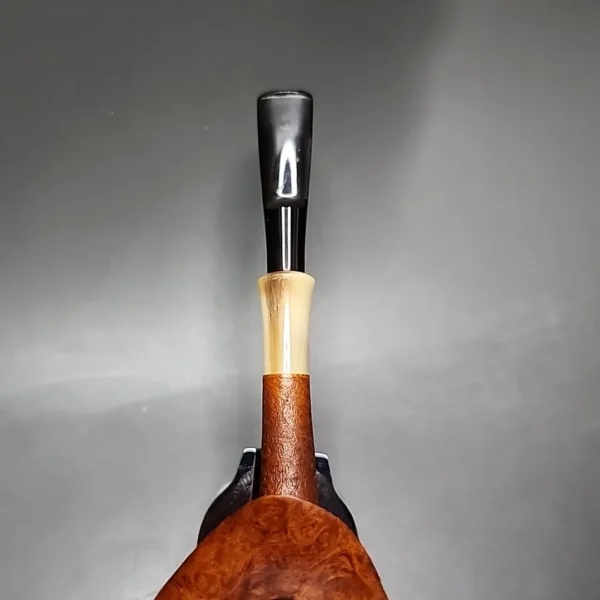 Adam Davidson 2010 Sandblasted Saucer Estate Briar Pipe, American Estates - Image 6