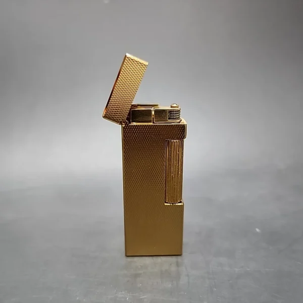 Dunhill Rollagas Gold Plate Barley Pipe Lighter, w/ Case, Used - Image 6