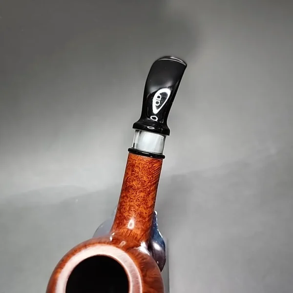 Design Berlin Strassbourg Smooth Bent Brandy Estate Briar Pipe Unsmoked, 9mm - Image 6