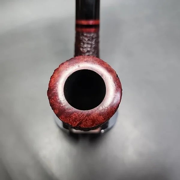 Becker for PCI 1986, Partially Rusticated Bent Stack Estate Briar Pipe, Unsmoked - Image 6