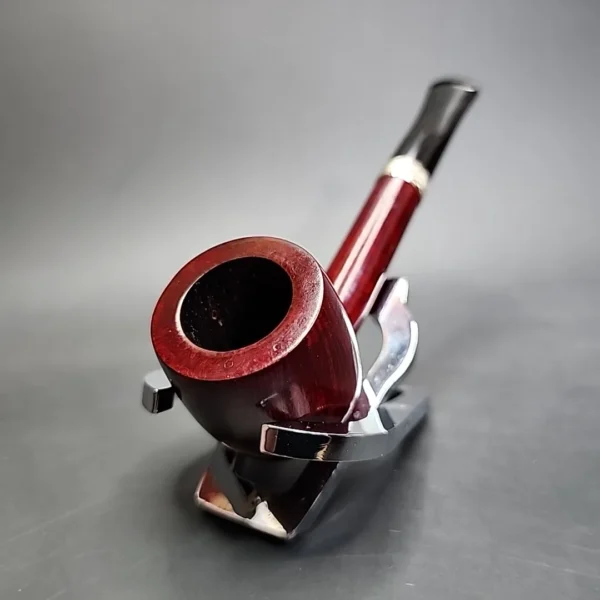 Jacobean REO by Les Wood Smooth Lovat Estate Briar Pipe, Unsmoked - Image 6
