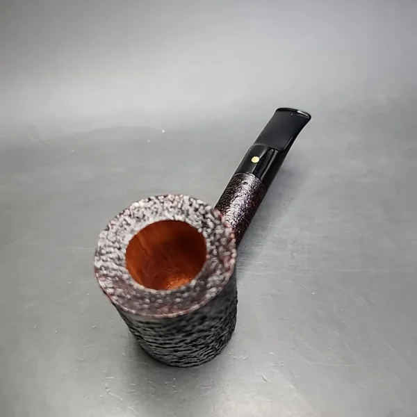 Savinelli Punto Oro Gold 311 KS Sandblasted Poker Estate Briar Pipe, Unsmoked, 9mm - Image 6
