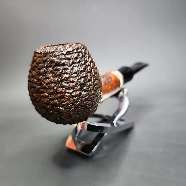 Vauen Designed by Rusticated Barontini Brandy Estate Briar Pipe, Unsmoked, 9mm - Image 6