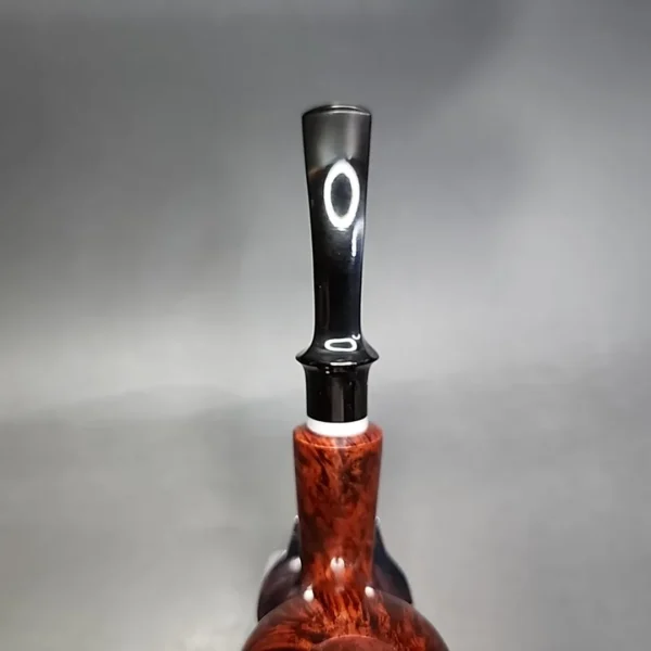 Bjarne Smooth Bent Apple w/ Ivorite Estate Briar Pipe, Unsmoked, 9mm - Image 6