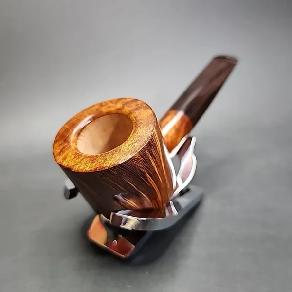 Dave Neeb USA Smooth Straight Pot Handmade Briar Pipe, New - Image 6