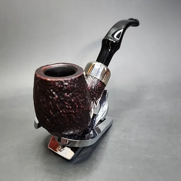 Peterson System Standard 307 Sandblasted Bent Billiard Estate Briar Pipe, Irish Estates - Image 6